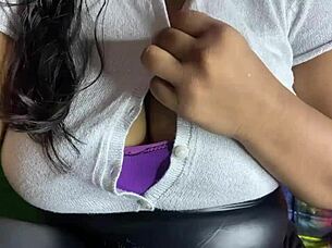 wanna see this exotic indian beauty tease her boobs then finger her wet pussy till she squirts?