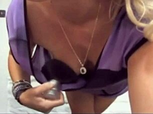 peeking at those juicy downblouse nipples