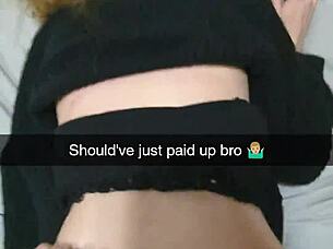 pregnant curly milf bound and fucked hard to pay boyfriend's debt