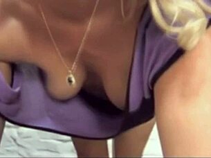 peeking at those juicy downblouse nipples