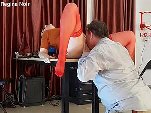 hey boss watch employee tease lick pussy suck cock office naughty