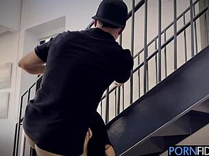 Upside-Down THROATFUCK Chokes Sasha Pearl to Brutal Throatpie!