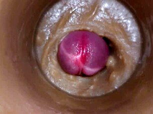 Watch this pussy get extreme sperm injection toy cam closeup