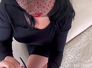 slut in funeral veil gives deep cumshot blowjob?