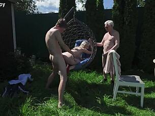 grandpa spies our outdoor assfucking cumshot rough