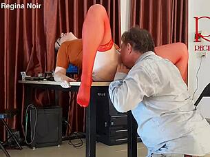 hey boss watch employee tease lick pussy suck cock office naughty