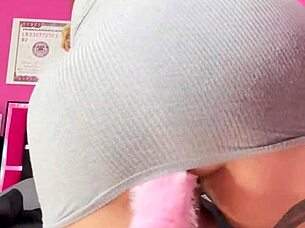 big tit latina whispers countdown joi as her natural boobs tease your climax