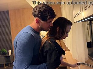 Tanned housewife slut spanked by husband in free-use fantasy