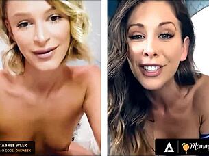emma hix and milf cherie deville finger wet pussies and asses on cam