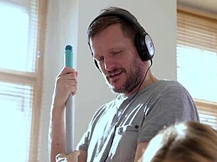 after class, horny shaved teens dive into anal orgy double penetration