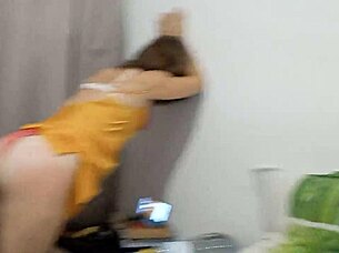 sexy french slut satin panty spandex doggystyle pov asslick dirty talk