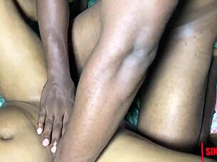 Wet pussy pounded hard by big black cock in african quickie