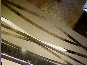 mexican redhead babe washes tight ass bathroom amateur bath