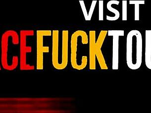 redhead latina big tits deepthroated facial cum drip