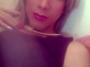 realfemboi giving it all in crossdressing bisexual amateur fun