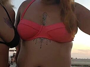 milfs flash big asses on beach hunting virgin cock to pound