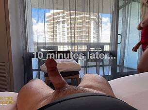 mature woman enjoys valentine treat with partner