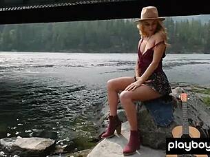 i'm anna katarina naked blonde musician babe road-trippin' guitar