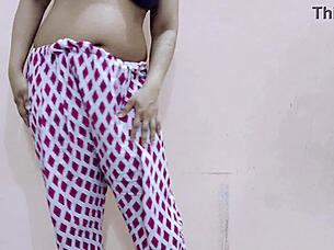 sloppy blowjob leads to tight pussy pounding in bathroom