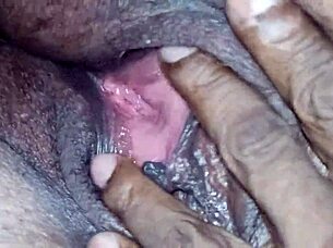 sucking and fingering ebony granny's pussy at the rest stop