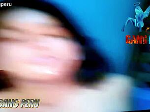 peruvian nympho screams for rough creampie orgy