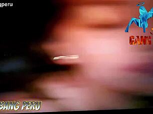 peruvian nympho screams for rough creampie orgy