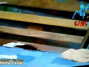 peruvian nympho screams for rough creampie orgy