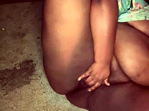 pregnant ebony wife remi fingers her juicy pussy and tight asshole 😈🔥💦