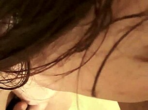 Redhead tempts with steamy poolside tit-sucking blowjob tease