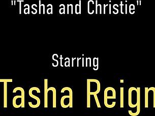 Tasha Reign's Tongue Teases Christie Stevens Wildly