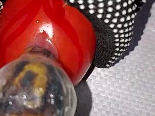 daddy, your banana's stretching my wet redhead ass so hardcore!