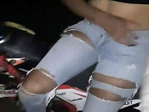 milf pays party bet with ripped clothes creampie fuck