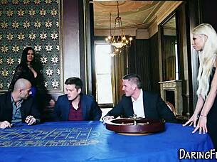 classy tattooed babe facial after hardcore monster cock blowjob 💦👄