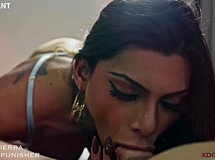 uh big cock ladyboy gets anal creampie in bdsm roleplay humiliation gaping asshole farting slave training