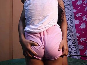 big tit brunette rides huge cock ass shaking moans wildly 🔥🍑