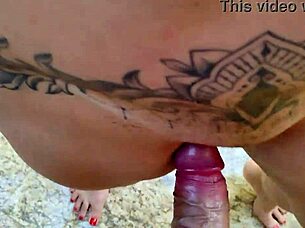 hey horny wife why tease that thick cock before riding it hard?