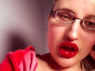 my perfec red lips gloss fetish findom golddigger ugh