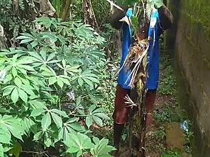 Oiled Garden Sex Turns Wild and Natural!