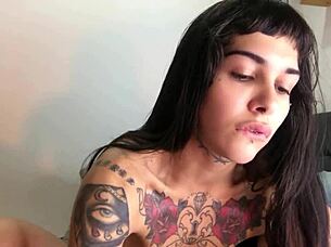 i feel so naughty in this webcam fetish show pinching hairy armpits nipples with anal dildo wet