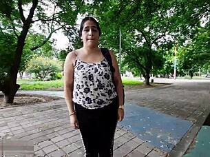 Sexy stranger pays hotel stay with creampie pounding!