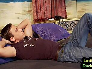 Why Mean British Femdom Pegs Submissive Cuckold with Strapon Hard?