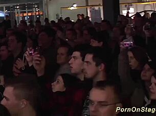 check out these wild public lesbian licks