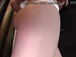 Teasing Tits Out in White Thong Panties Seductively!