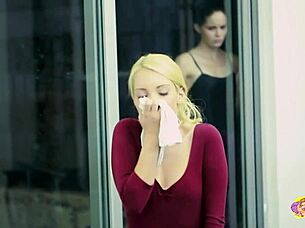 lesbian ballerinas lick each other's feet in hot fetish play