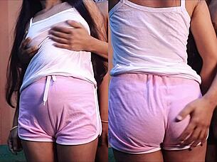 big tit brunette rides huge cock ass shaking moans wildly 🔥🍑