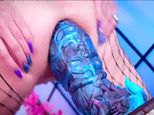 ksu colt rides giant dildos hard in her huge ass anal compilation