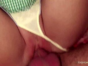 busty blonde milf's supermarket fantasy 💦 fucking on cash register bent over in stockings heels missionary doggystyle shaved pussy