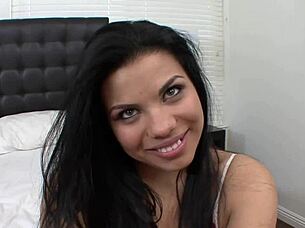 Curvy Latina Takes Monster Cock Creampie Deep in Cunt