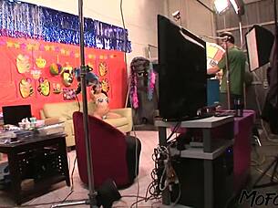 Amateur model moans as huge cock fucks her mouth deep sloppy oral pov