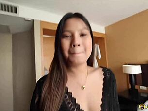Chubby Thai returns craving Johntronx's thick interracial creampie again